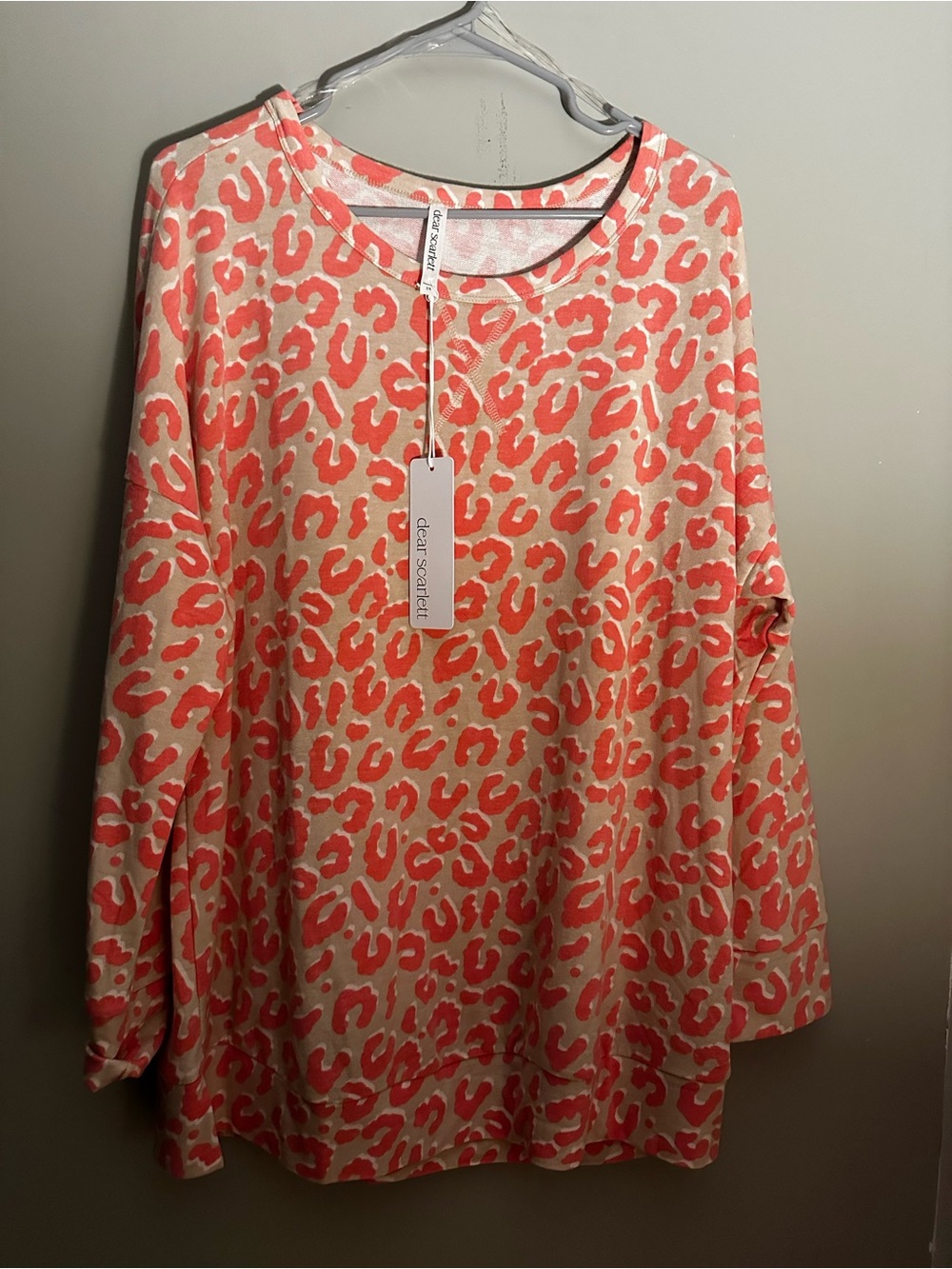 Dear Scarlett Leopard Crewneck Sweatshirt